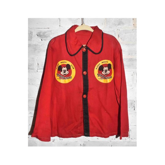 Vintage 1960 Mickey Mouse CLUB Mouseketeers Walt Disney Shirt - Picture 1 of 5